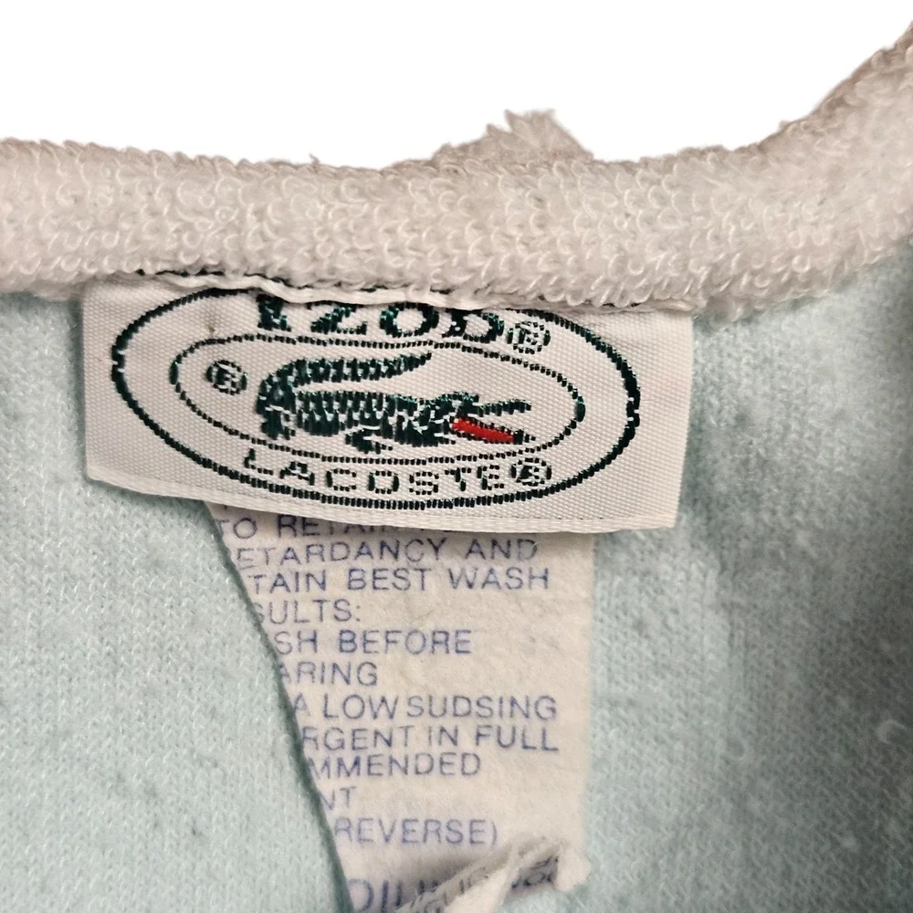 Vintage Lacoste Izod Terry‎ Cloth Sleeper Infant M 12-18 lbs. Floral Colorblock
